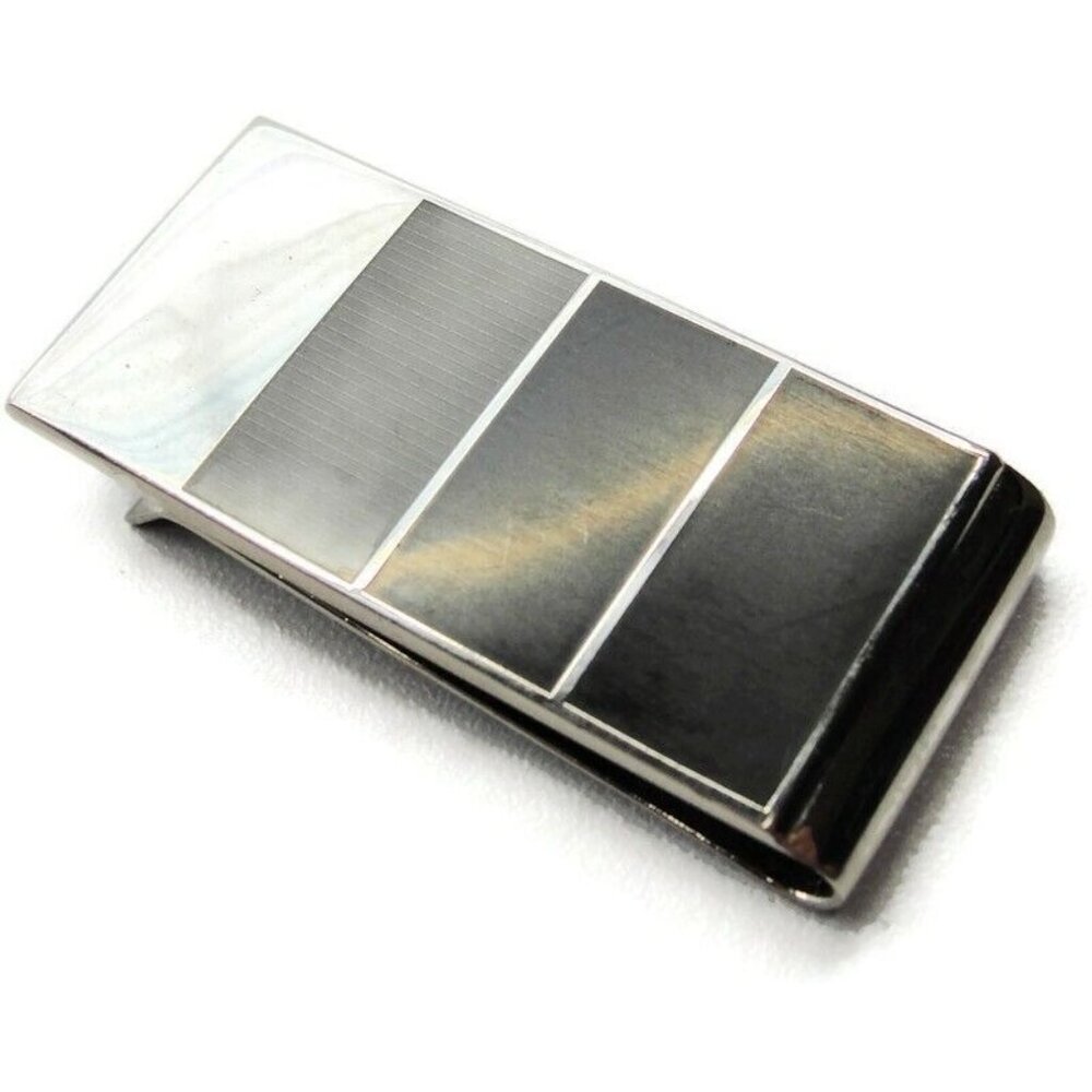Multi Colored Money Clip Stainless Steel Black Gray Card Cash ID Holder - Picture 4 of 7